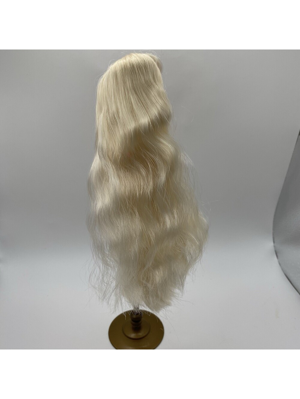 1994 Barbie Rapunzel Head- Long Blonde Hair Gold Earrings OOAK- Replacement B7 - Picture 3 of 4